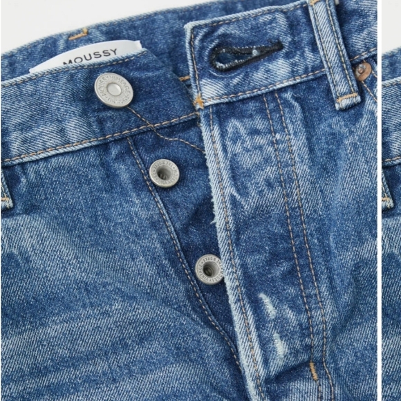 Moussy Vintage MV Saint Charles Remake Flare in blue made in Japan denim size 32 - Picture 5 of 16